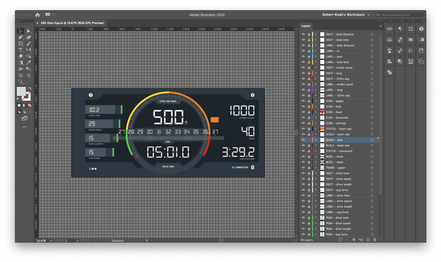 ERG Data App in Illustrator