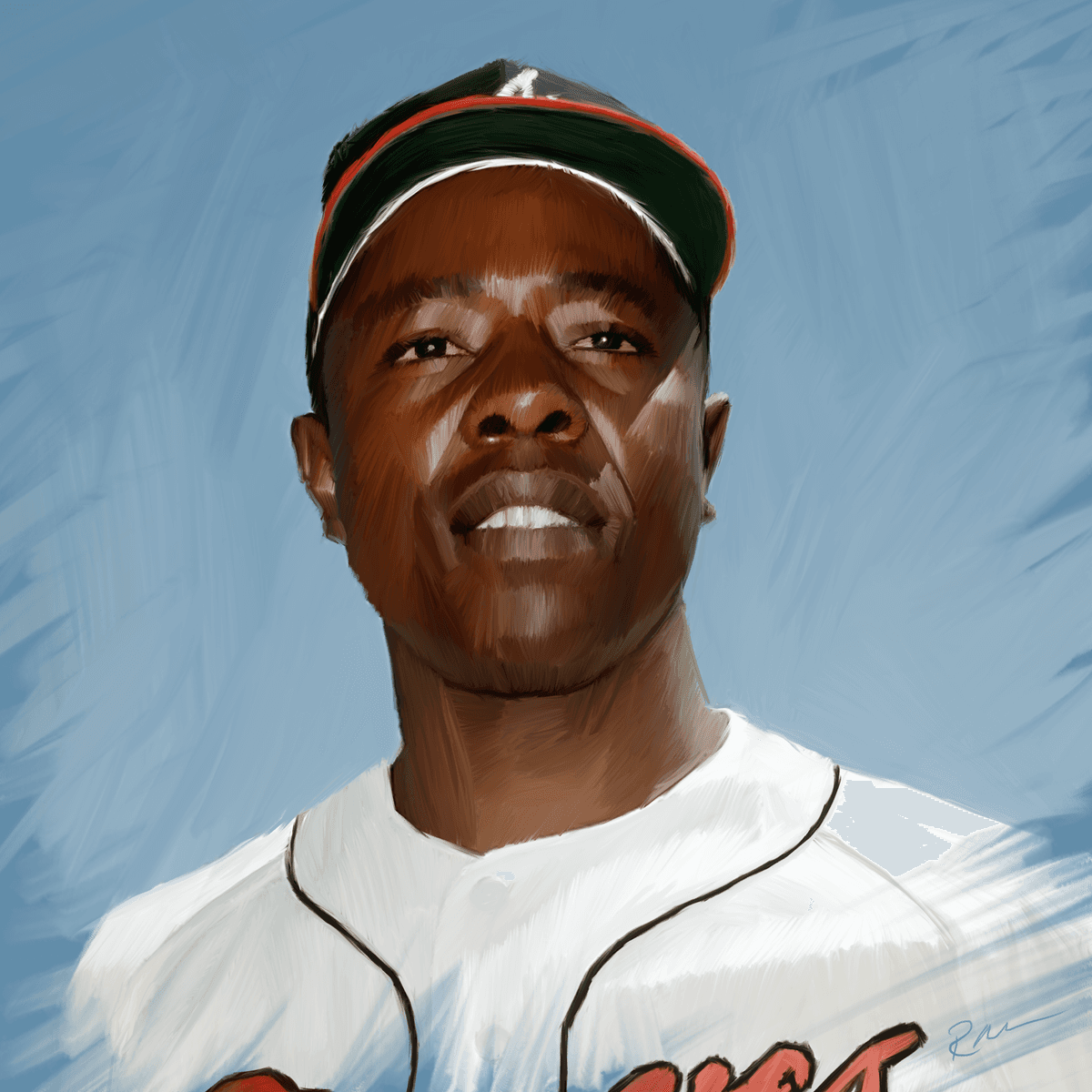 Hank Aaron by Robert Wade