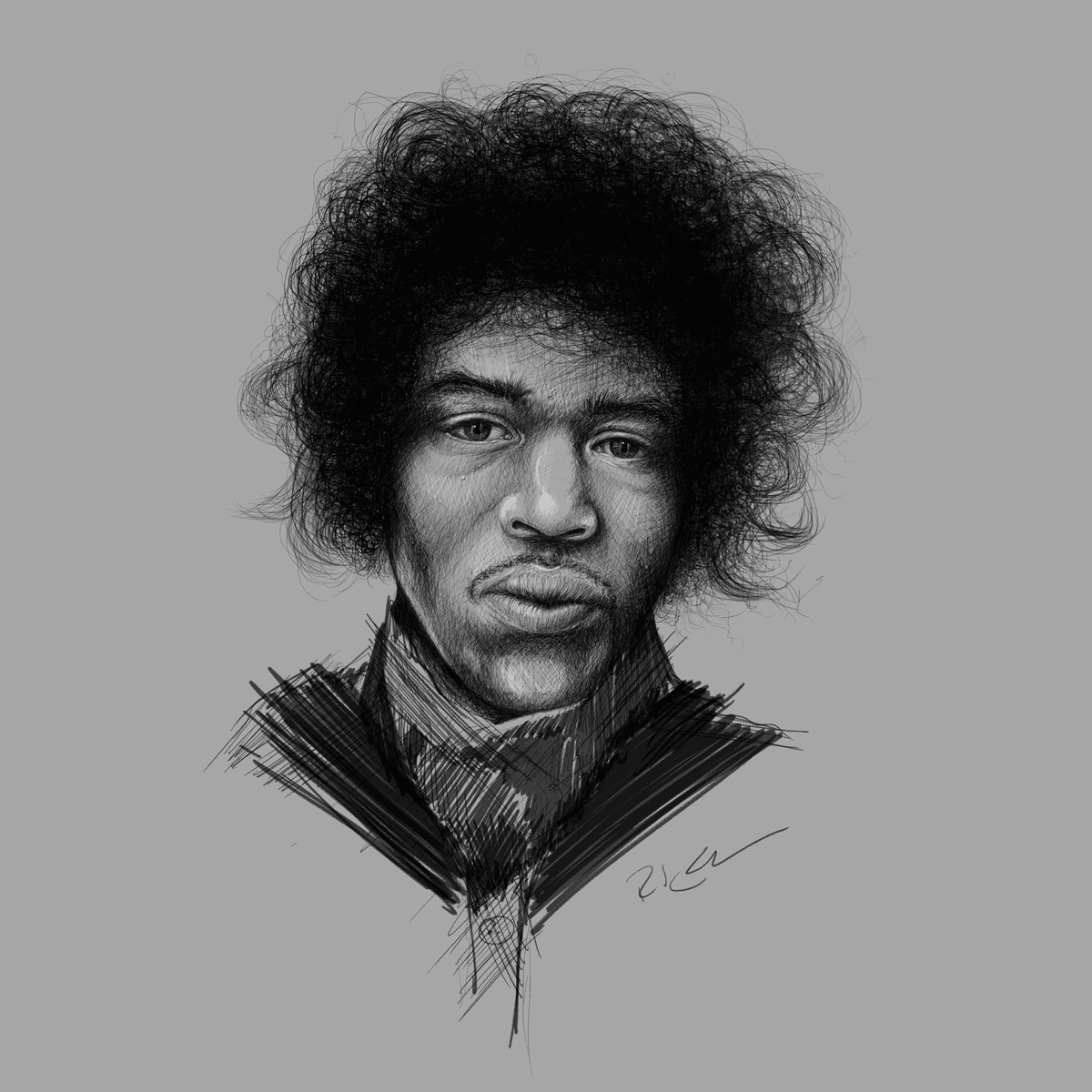 Jimi Hendrix by Robert Wade