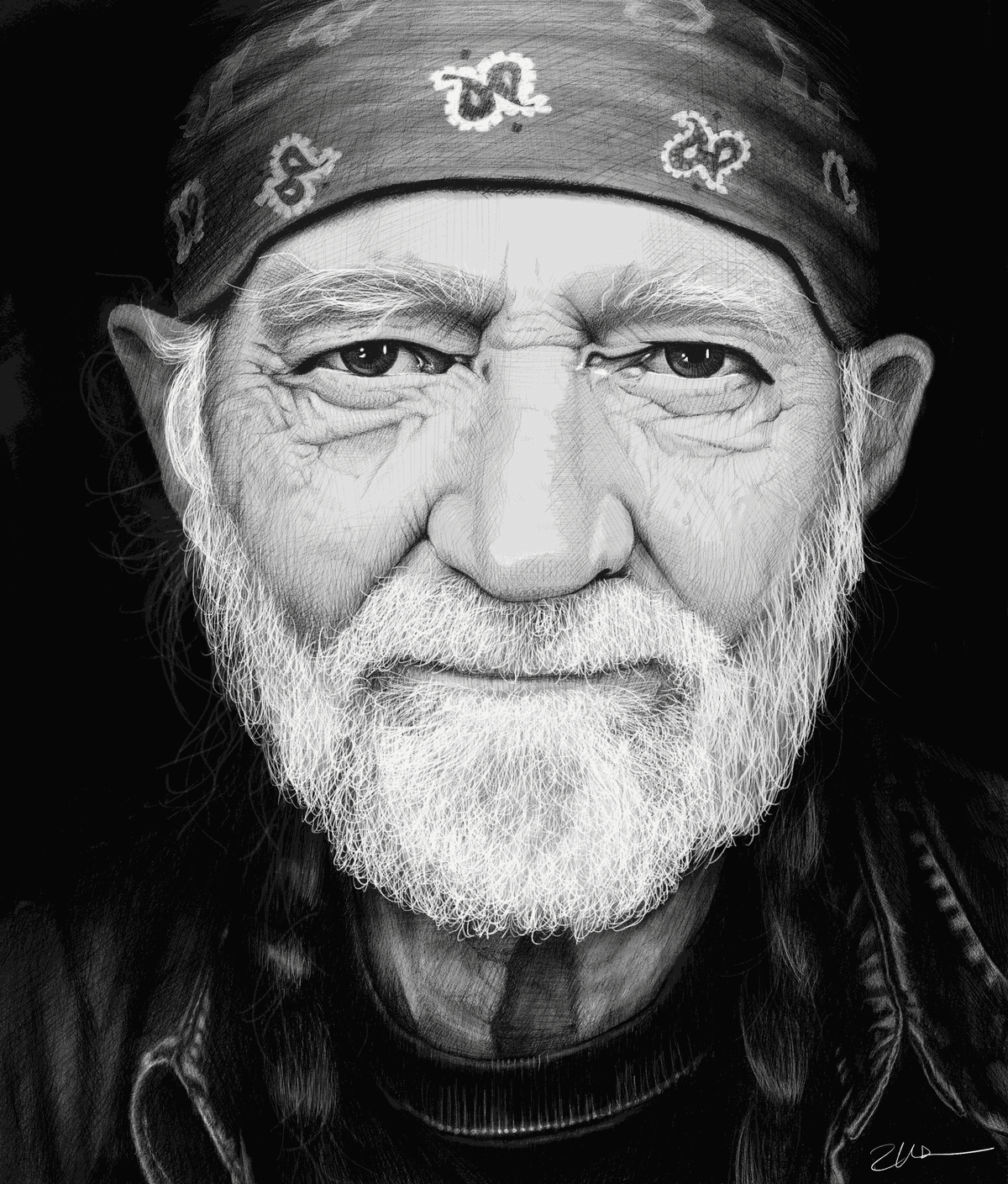 Willie Nelson by Robert Wade